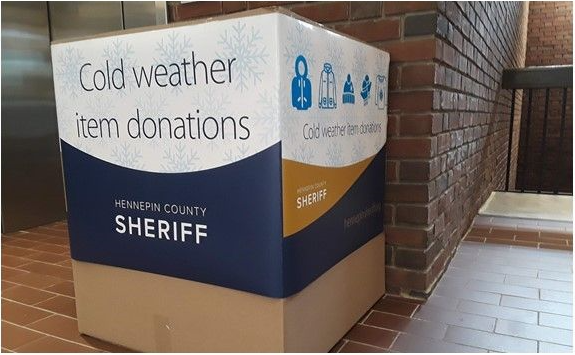 photo of a Cold Weather Item Donations box