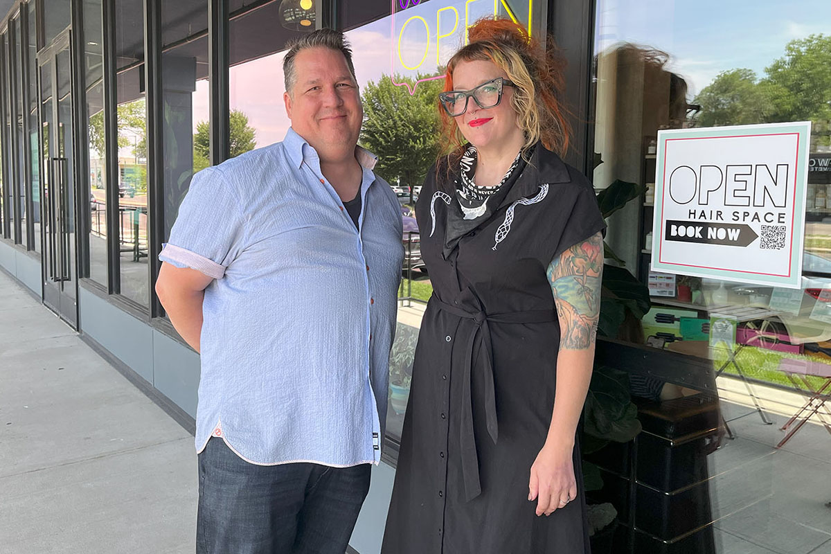 Lee Hall of Nexstage and Sica Dawn, the founder of Open Hair Studio.