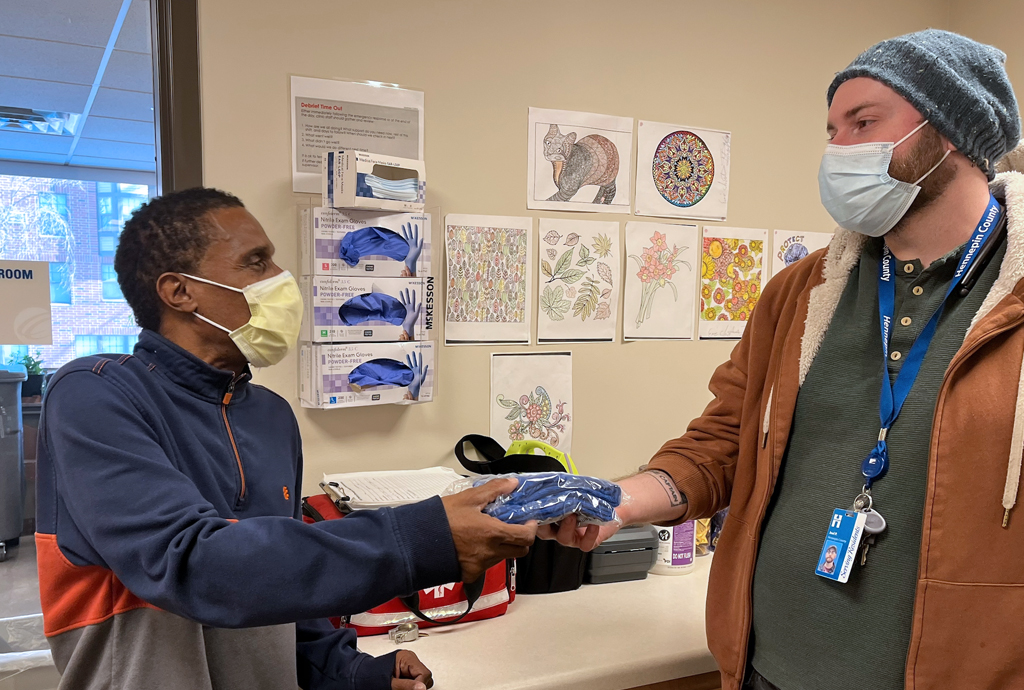 Two people shaking hands