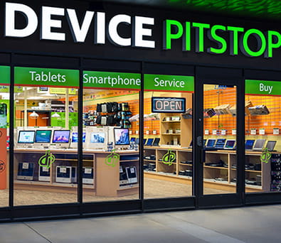 device pitstop store sign