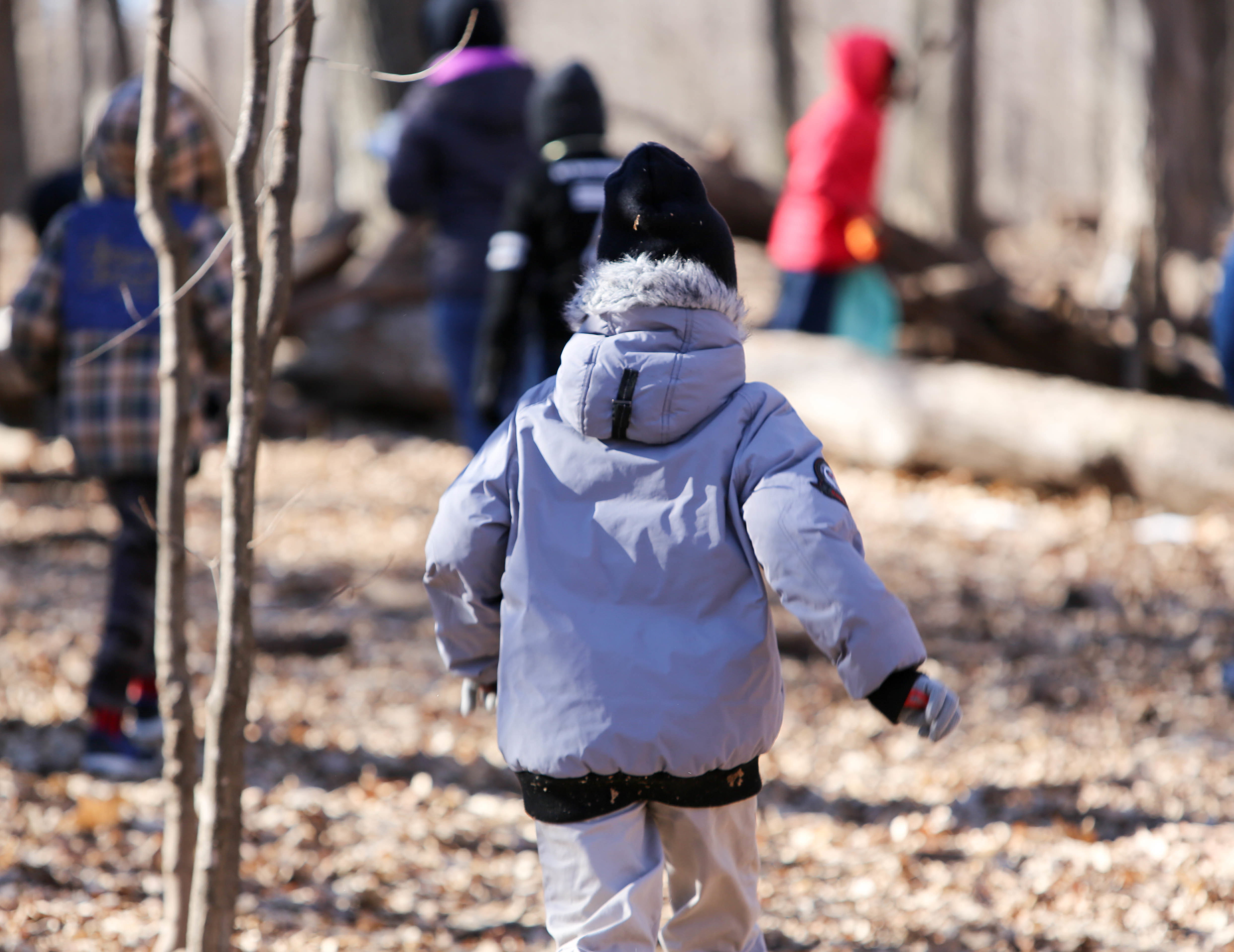 kids running outside