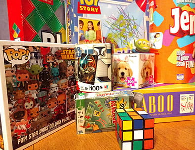 Donating puzzles and games