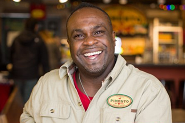 Tomme Beevas, owner of the Pimento Jamaican Kitchen restaurant