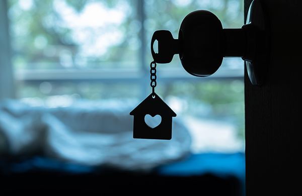 Front door of a home