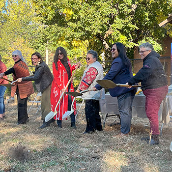 Hennepin County Board Chair Irene Fernando at the groundbreaking of the IPTF wellness center.