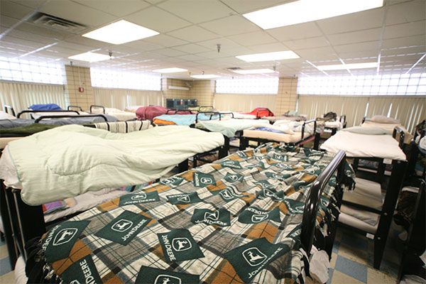 beds for people experiencing homelessness