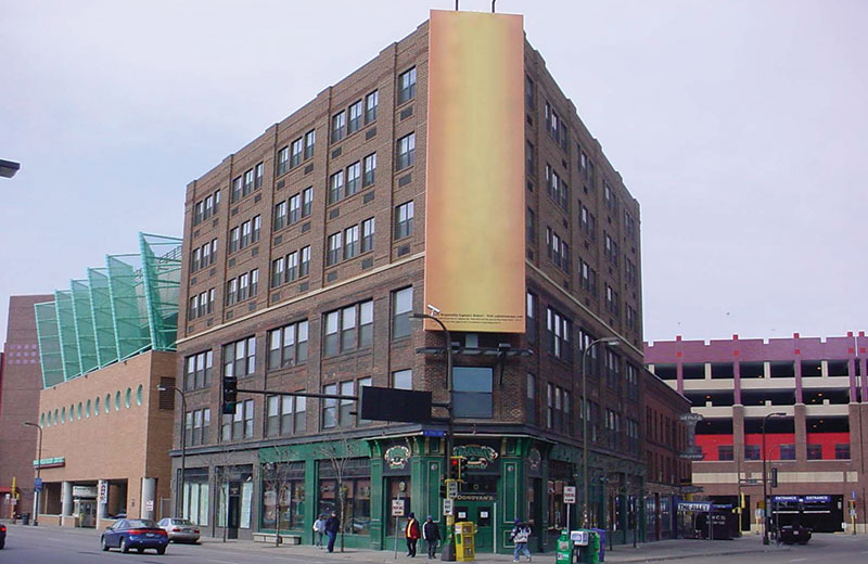 downtown apartment building