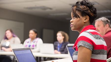 students in class